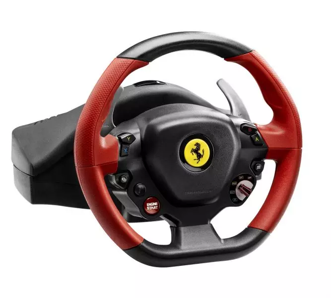 Volant PS2/PS1 Thrustmaster Guillemot Ferrari Challenge Racing Wheel IDEA
