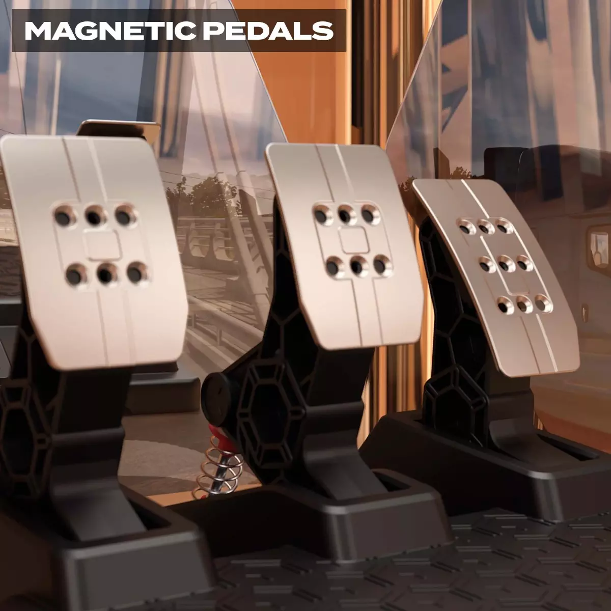 スラストマスター　ペダル　Thrustmaster T3PM Pedals T3PM Magnetic Pedals | Thrustmaster eShop