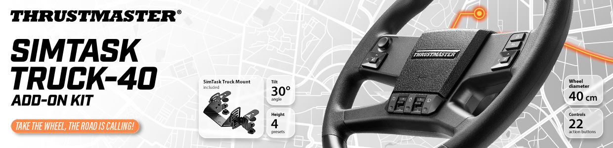 SimTask Truck-40 Add-On Kit - Wheel Rim and Mount - PS5, PS4, XBOX, PC - banner