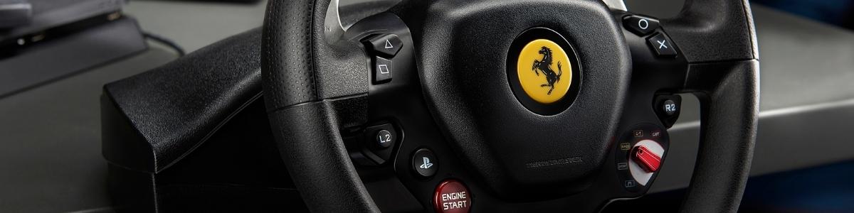 THRUSTMASTER T80 Ferrari 488 GTB Edition - Kompatibel mit PS5-Spielen,  Lenkrad, Schwarz